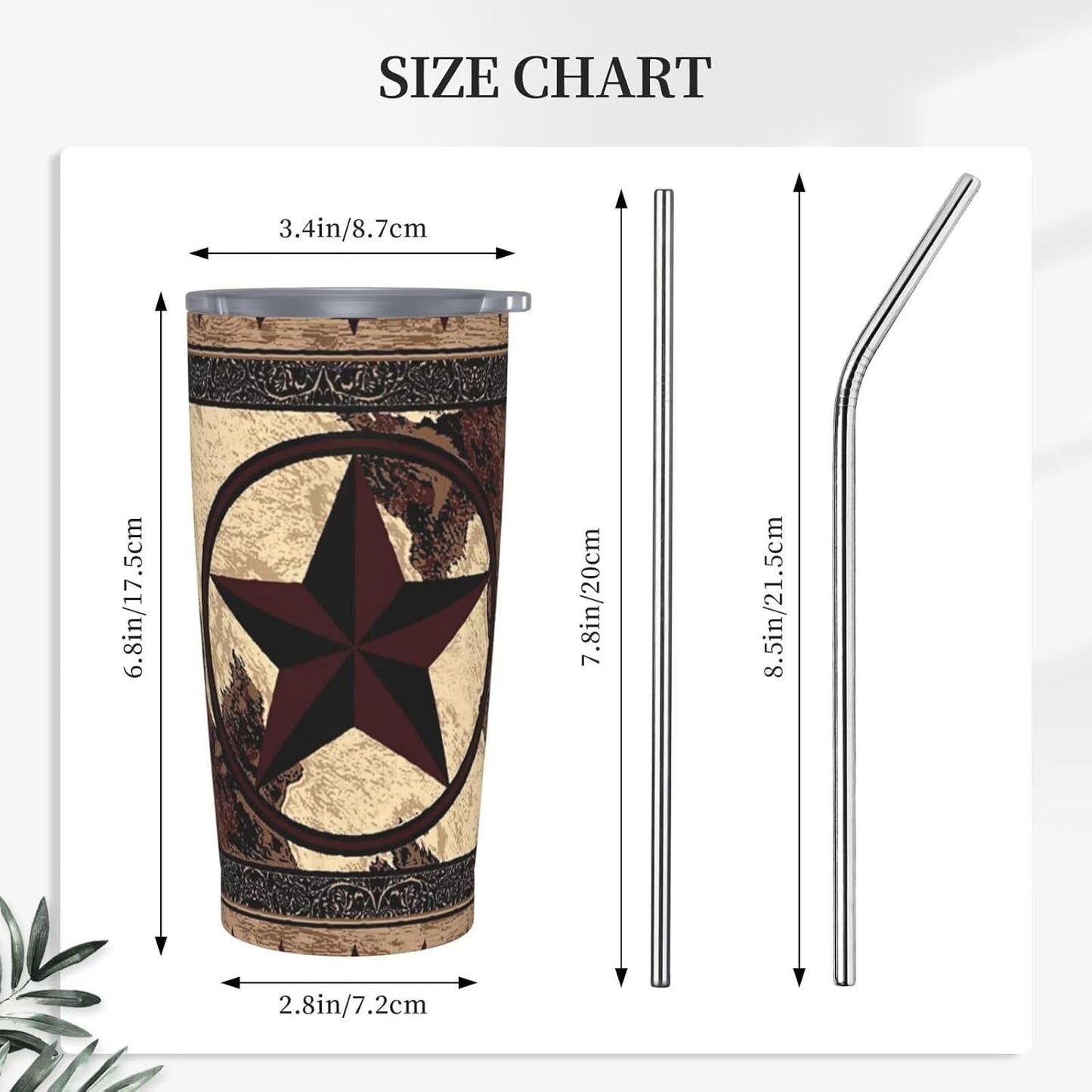 Botanical Print Floral Tumbler Coffee Mug with Lid Straw 20oz | Stainless Steel Insulated Tumblers Black Sage Green Spring Flower Plant Travel Mug Tea Wine Cup Water Bottle for Women Men