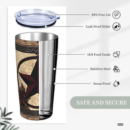 Botanical Print Floral Tumbler Coffee Mug with Lid Straw 20oz | Stainless Steel Insulated Tumblers Black Sage Green Spring Flower Plant Travel Mug Tea Wine Cup Water Bottle for Women Men