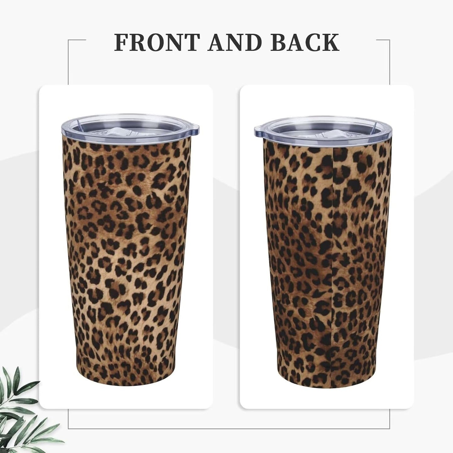 Botanical Print Floral Tumbler Coffee Mug with Lid Straw 20oz | Stainless Steel Insulated Tumblers Black Sage Green Spring Flower Plant Travel Mug Tea Wine Cup Water Bottle for Women Men