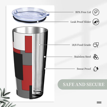 Botanical Print Floral Tumbler Coffee Mug with Lid Straw 20oz | Stainless Steel Insulated Tumblers Black Sage Green Spring Flower Plant Travel Mug Tea Wine Cup Water Bottle for Women Men