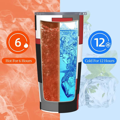 Botanical Print Floral Tumbler Coffee Mug with Lid Straw 20oz | Stainless Steel Insulated Tumblers Black Sage Green Spring Flower Plant Travel Mug Tea Wine Cup Water Bottle for Women Men