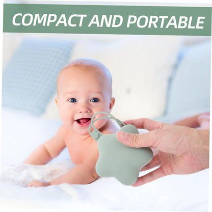 Portable Silicone Holder Case for Newborns Dustproof and Anti-Drop Food-Grade Silicone Storage Container Clip for Boys and Girls 2-Pack
