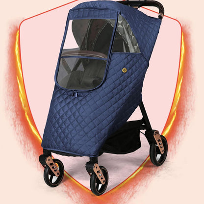 Universal Stroller Rain Cover Quilted, Winter Waterproof Windproof
