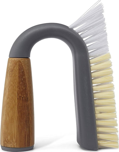 Grunge Buster, Grout & Tile Scrub Brush, Tough & Durable, Grey
