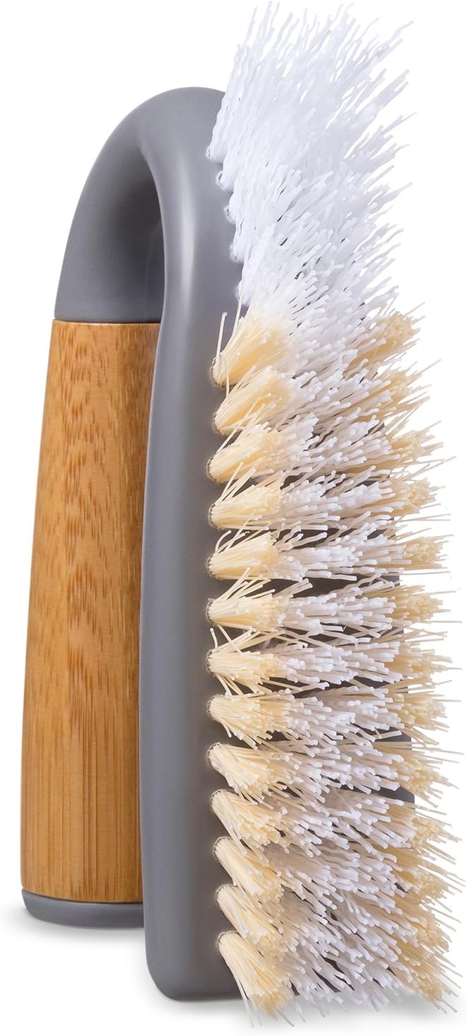 Grunge Buster, Grout & Tile Scrub Brush, Tough & Durable, Grey