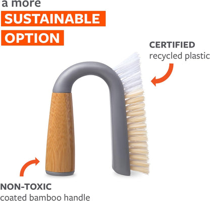 Grunge Buster, Grout & Tile Scrub Brush, Tough & Durable, Grey