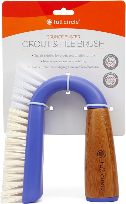 Grunge Buster, Grout & Tile Scrub Brush, Tough & Durable, Grey