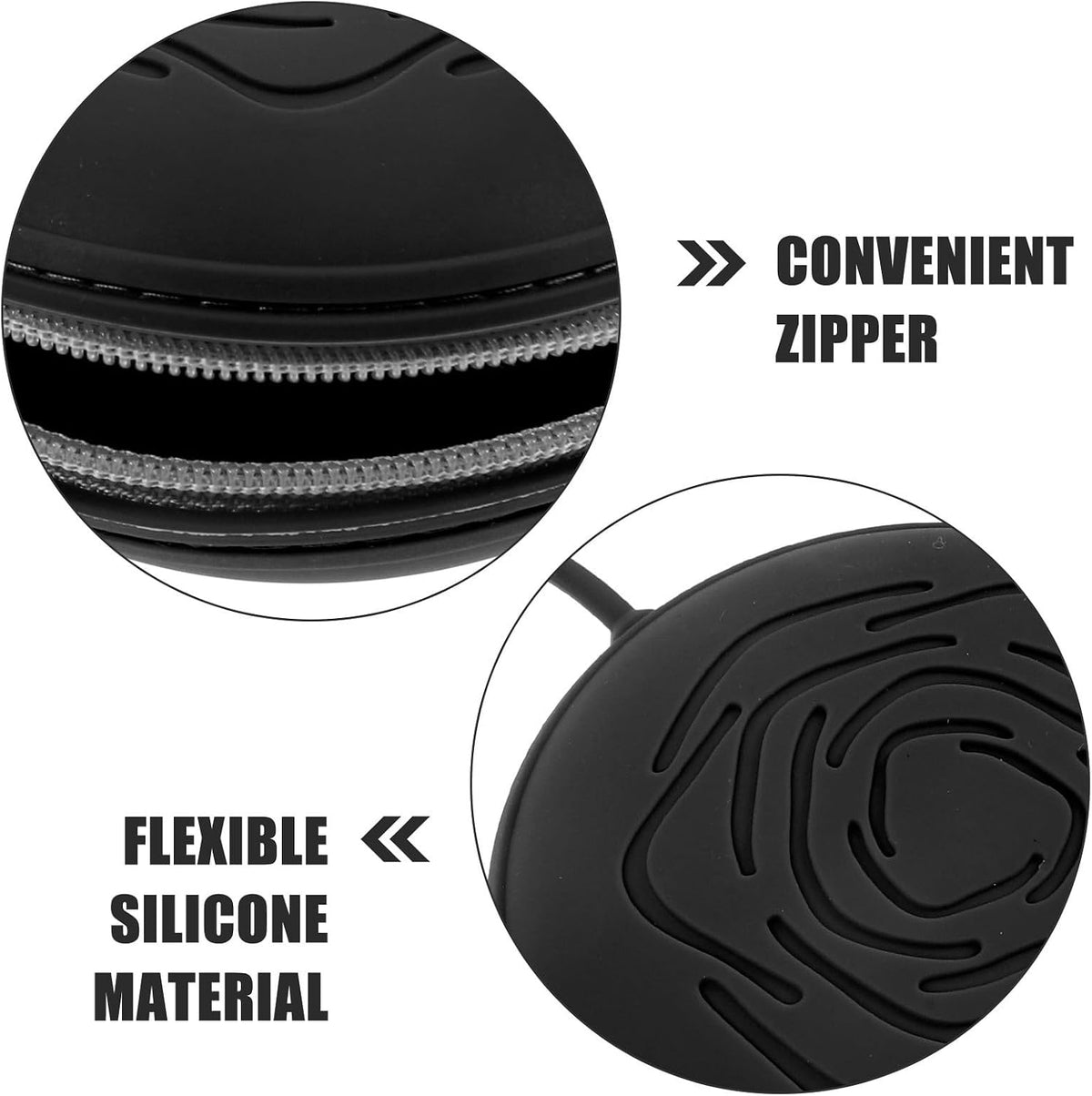 Storage Box Black Silicone Portable Travel Case Organizer