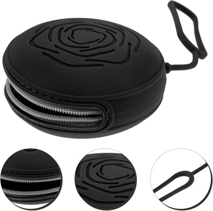 Storage Box Black Silicone Portable Travel Case Organizer