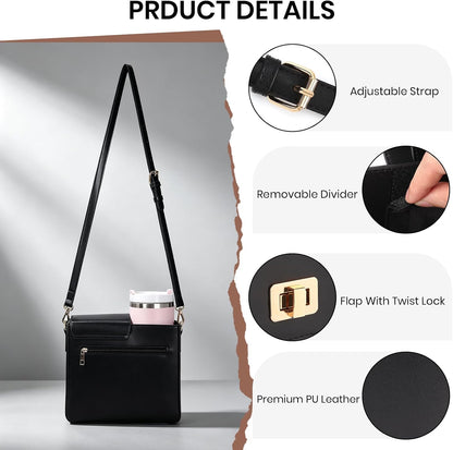 Stanley Cup Purse Crossbody Bag for 40oz Tumbler with Handle, Water Bottle Purse Pocket Adjustable Strap