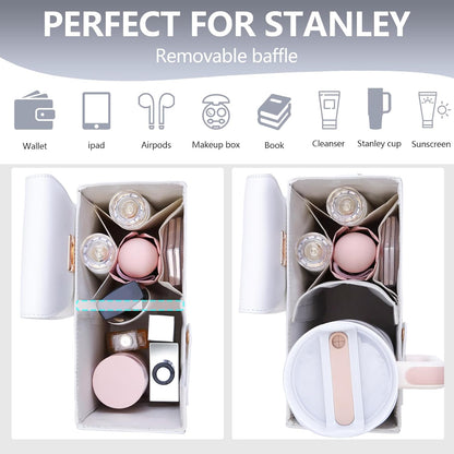 Stanley Cup Purse Crossbody Bag for 40oz Tumbler with Handle, Water Bottle Purse Pocket Adjustable Strap