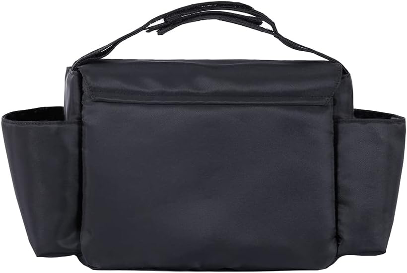 Universal Stroller Organizer with Cup Holder - Detachable, Compact Design.Diaper Storage, Pockets for Phone, Keys, Toys. Fit All Strollers-Black