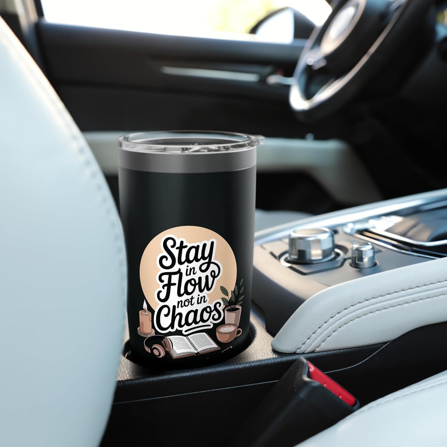 Stay In Flow Not In Chaos Mindful Productivity Stainless Steel Insulated Tumbler