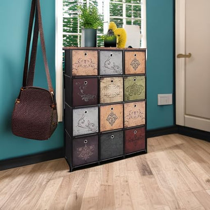 Small Fabric Dresser with 6 Drawers, DIY Cube Organizer for Closet
