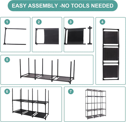 Small Fabric Dresser with 6 Drawers, DIY Cube Organizer for Closet