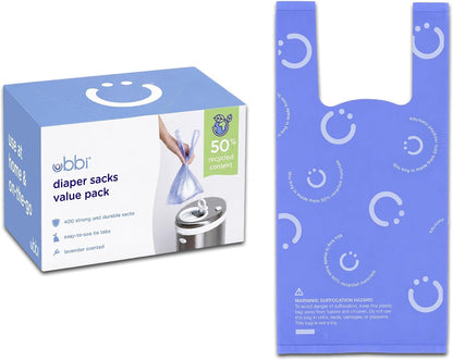 Disposable Baby Diaper Sacks, Lavender Scented