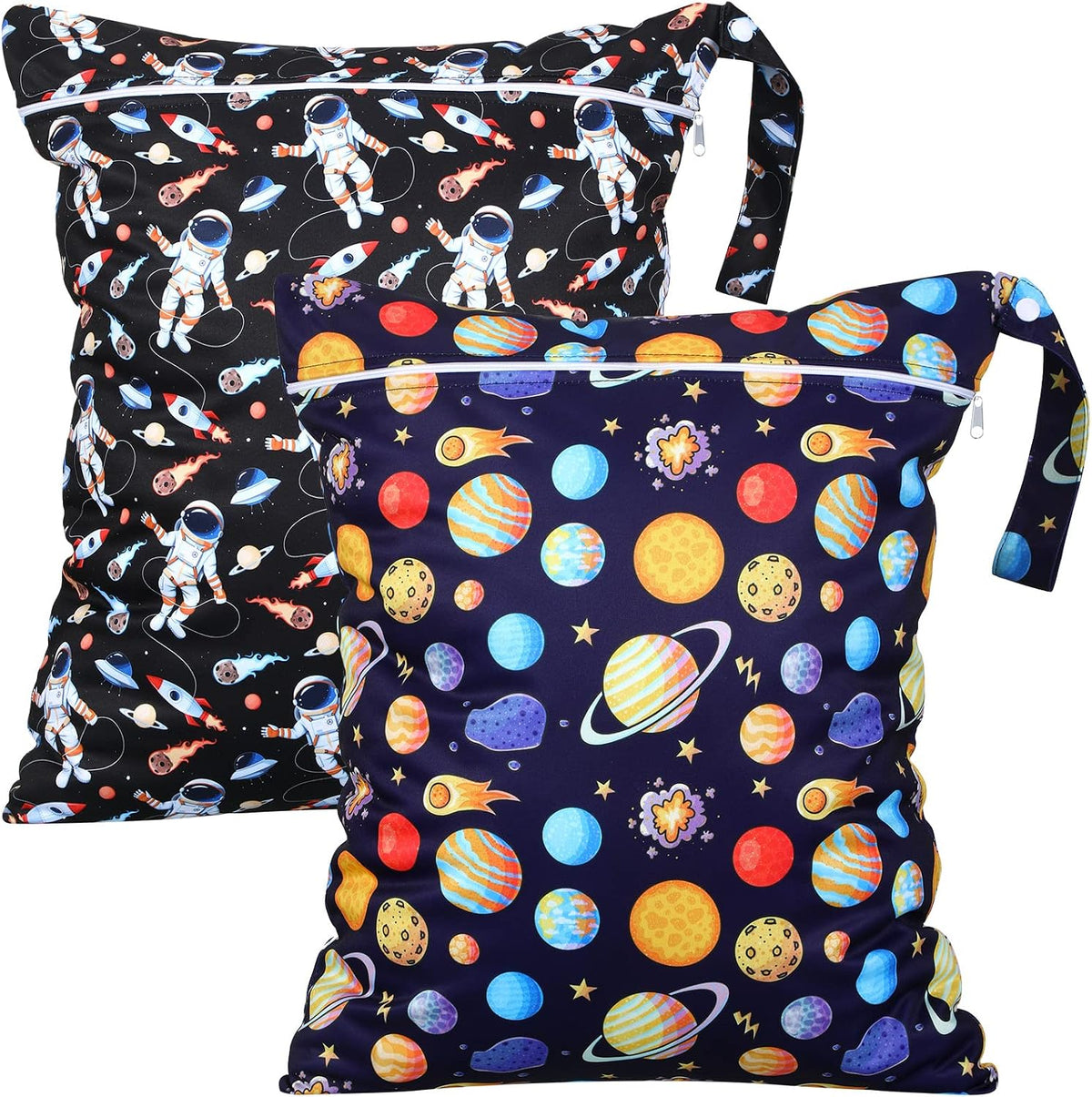 2 Pack Wet Dry Bag Travel Laundry Waterproof,Butterfly