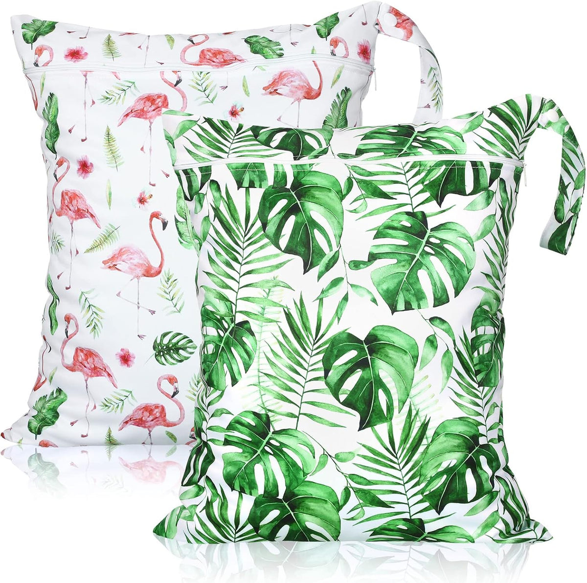 2 Pack Wet Dry Bag Travel Laundry Waterproof,Butterfly
