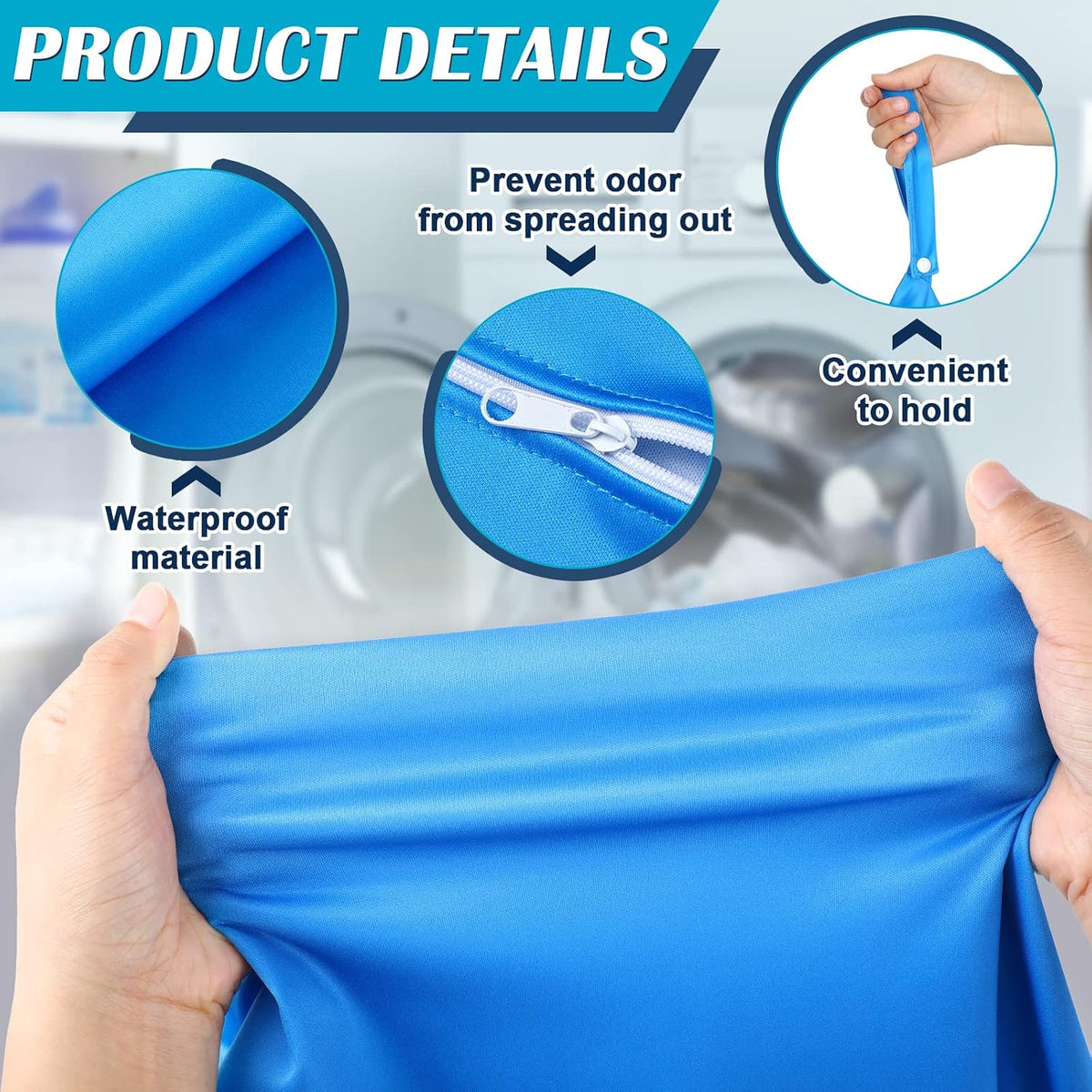 2 Pack Wet Dry Bag Travel Laundry Waterproof,Butterfly