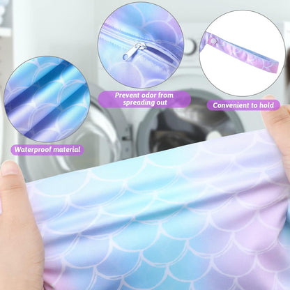 2 Pack Wet Dry Bag Travel Laundry Waterproof,Butterfly