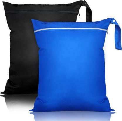 2 Pack Wet Dry Bag Travel Laundry Waterproof,Butterfly