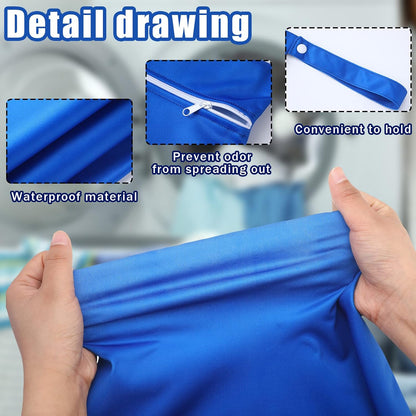 2 Pack Wet Dry Bag Travel Laundry Waterproof,Butterfly