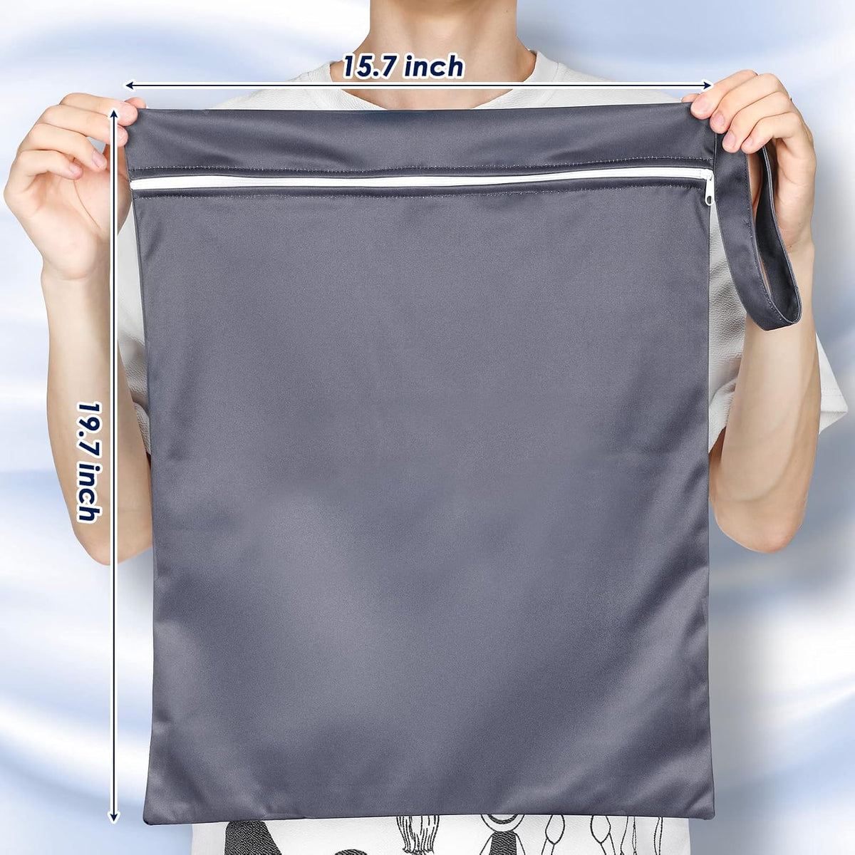 2 Pack Wet Dry Bag Travel Laundry Waterproof,Butterfly