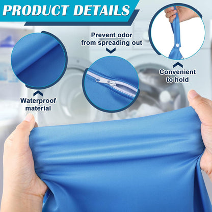 2 Pack Wet Dry Bag Travel Laundry Waterproof,Butterfly