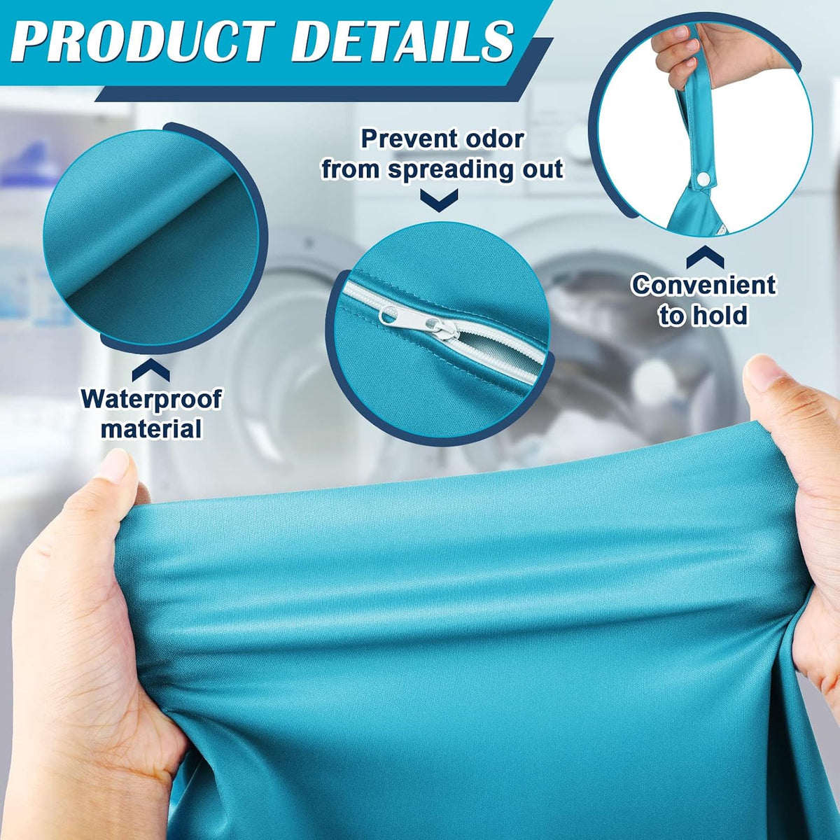 2 Pack Wet Dry Bag Travel Laundry Waterproof,Butterfly