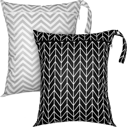 2 Pack Wet Dry Bag Travel Laundry Waterproof,Butterfly