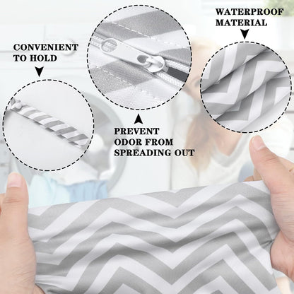 2 Pack Wet Dry Bag Travel Laundry Waterproof,Butterfly