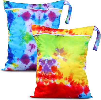 2 Pack Wet Dry Bag Travel Laundry Waterproof,Butterfly