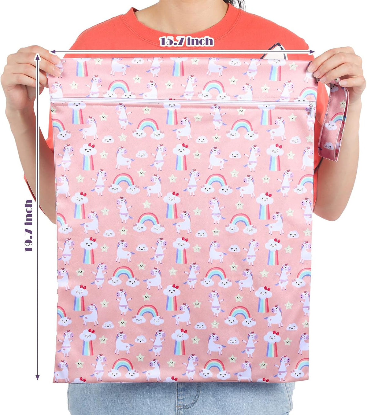 2 Pack Wet Dry Bag Travel Laundry Waterproof,Butterfly