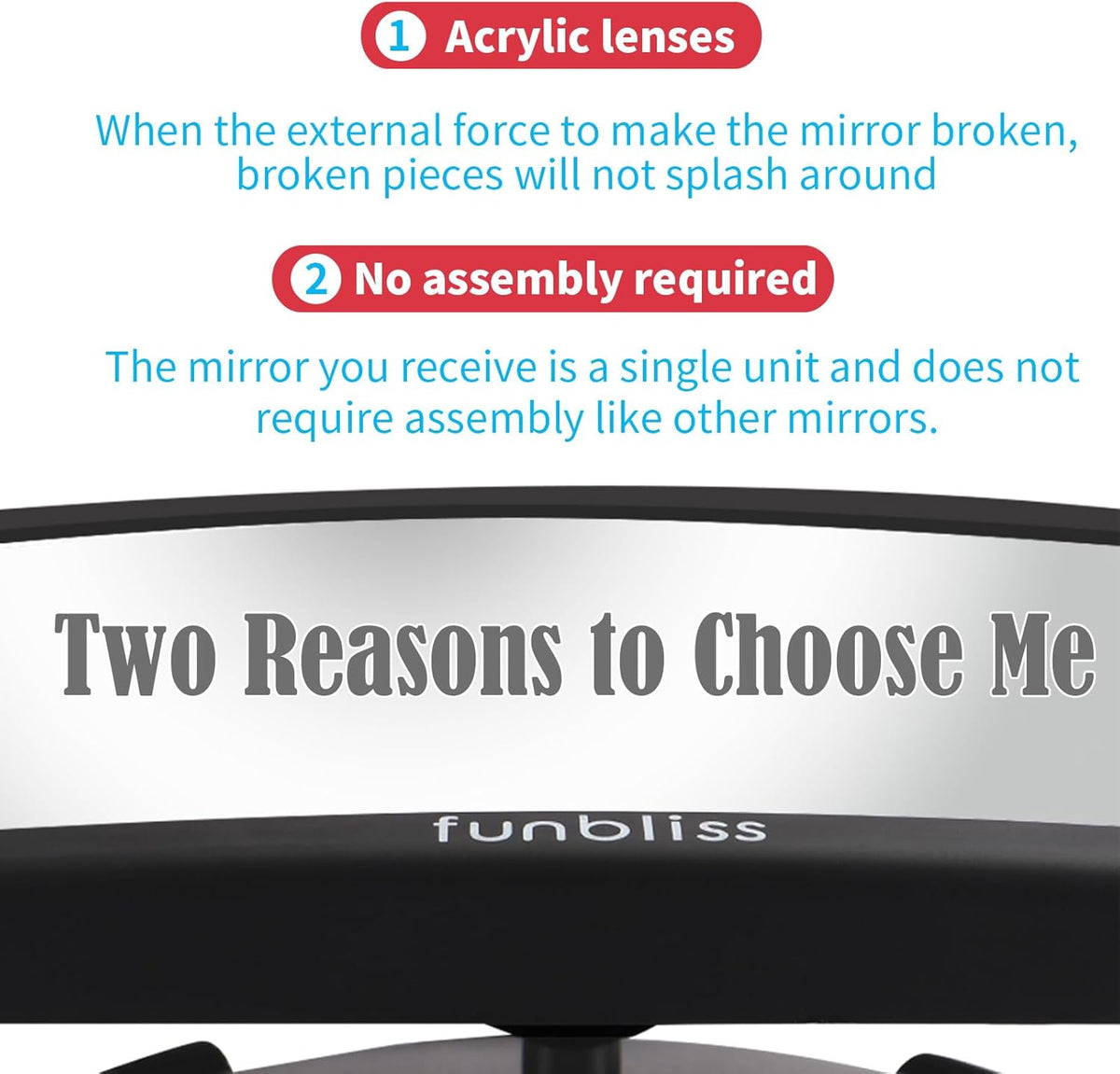 Baby Car Mirror Safely Monitor,Shatterproof