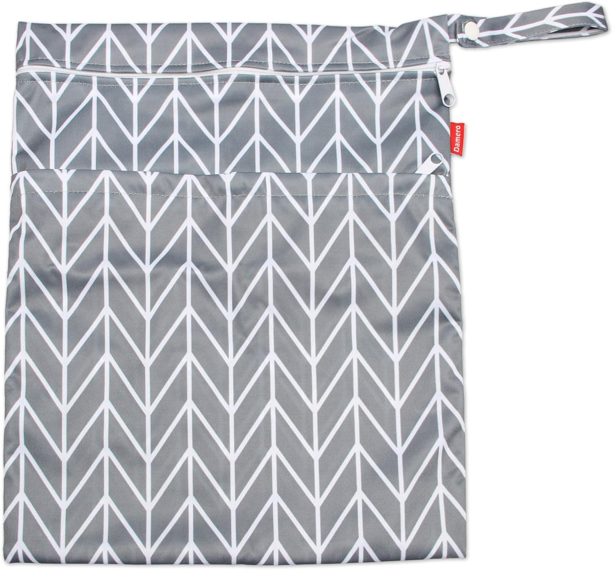 3pcs Travel Cloth Diaper Wet Dry Bag with Handle, Gray Arrows