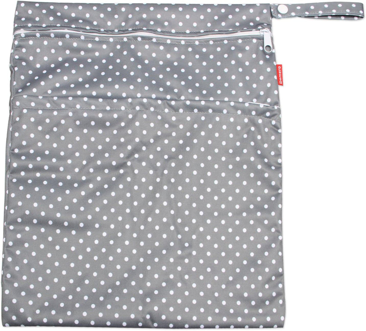 3pcs Travel Cloth Diaper Wet Dry Bag with Handle, Gray Arrows