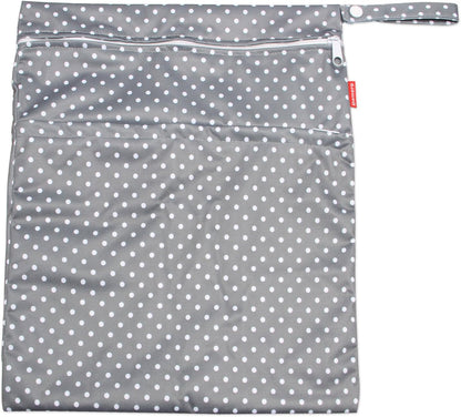 3pcs Travel Cloth Diaper Wet Dry Bag with Handle, Gray Arrows