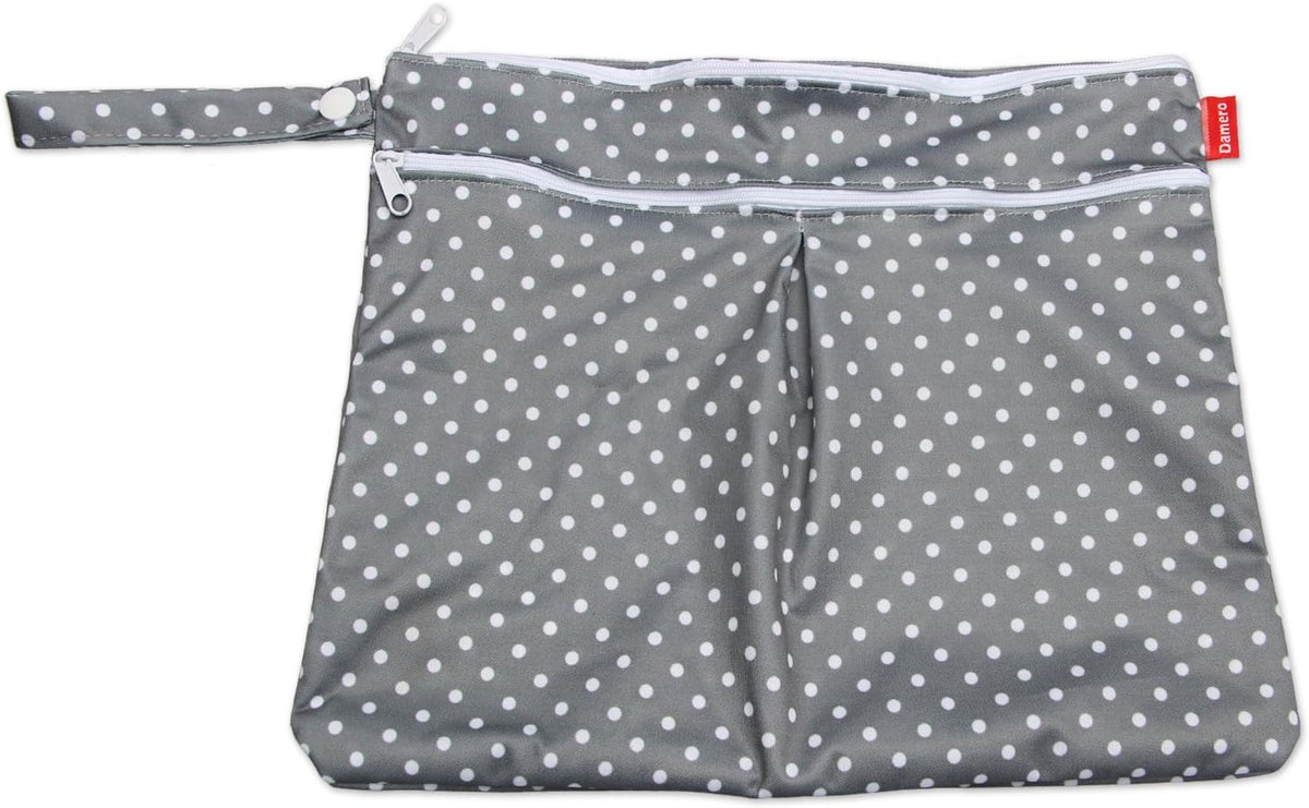 3pcs Travel Cloth Diaper Wet Dry Bag with Handle, Gray Arrows