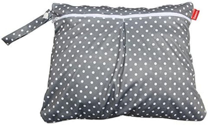 3pcs Travel Cloth Diaper Wet Dry Bag with Handle, Gray Arrows