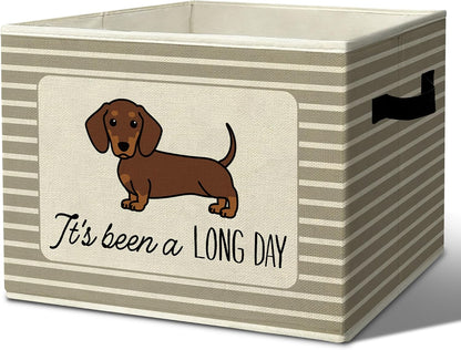 Rustic Where the Wild Ones Play Storage Bins Boxes with Handles - Colors B