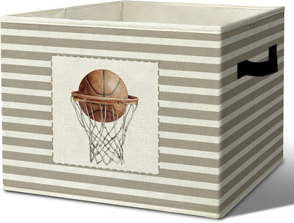 Rustic Where the Wild Ones Play Storage Bins Boxes with Handles - Colors B