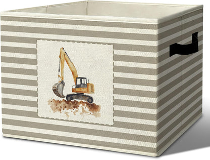 Rustic Where the Wild Ones Play Storage Bins Boxes with Handles - Colors B