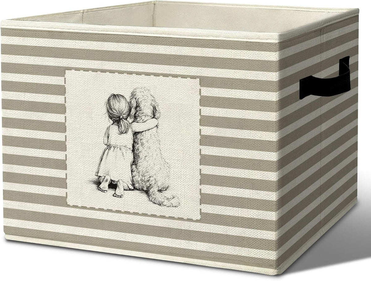 Rustic Where the Wild Ones Play Storage Bins Boxes with Handles - Colors B