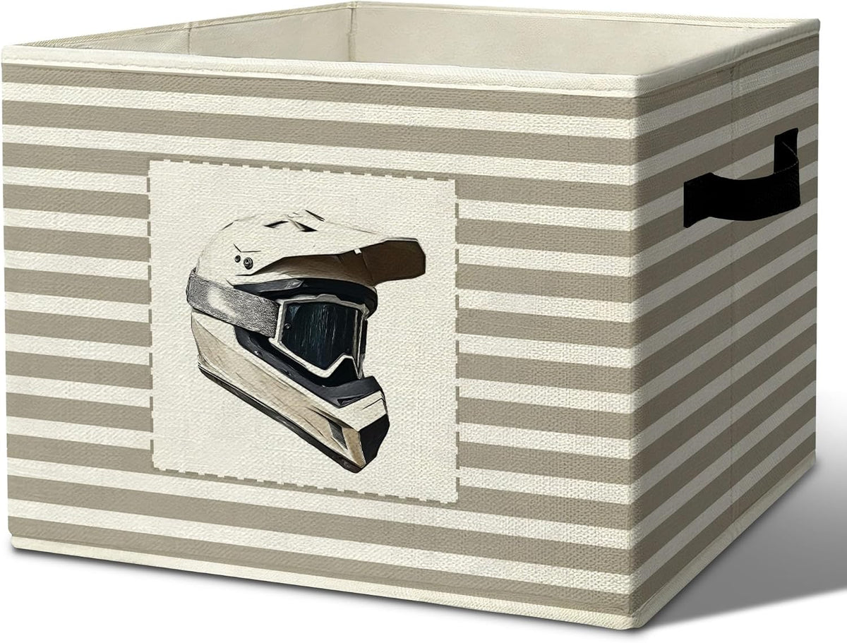Rustic Where the Wild Ones Play Storage Bins Boxes with Handles - Colors B