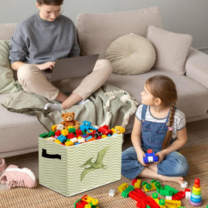 Rustic Where the Wild Ones Play Storage Bins Boxes with Handles - Colors B