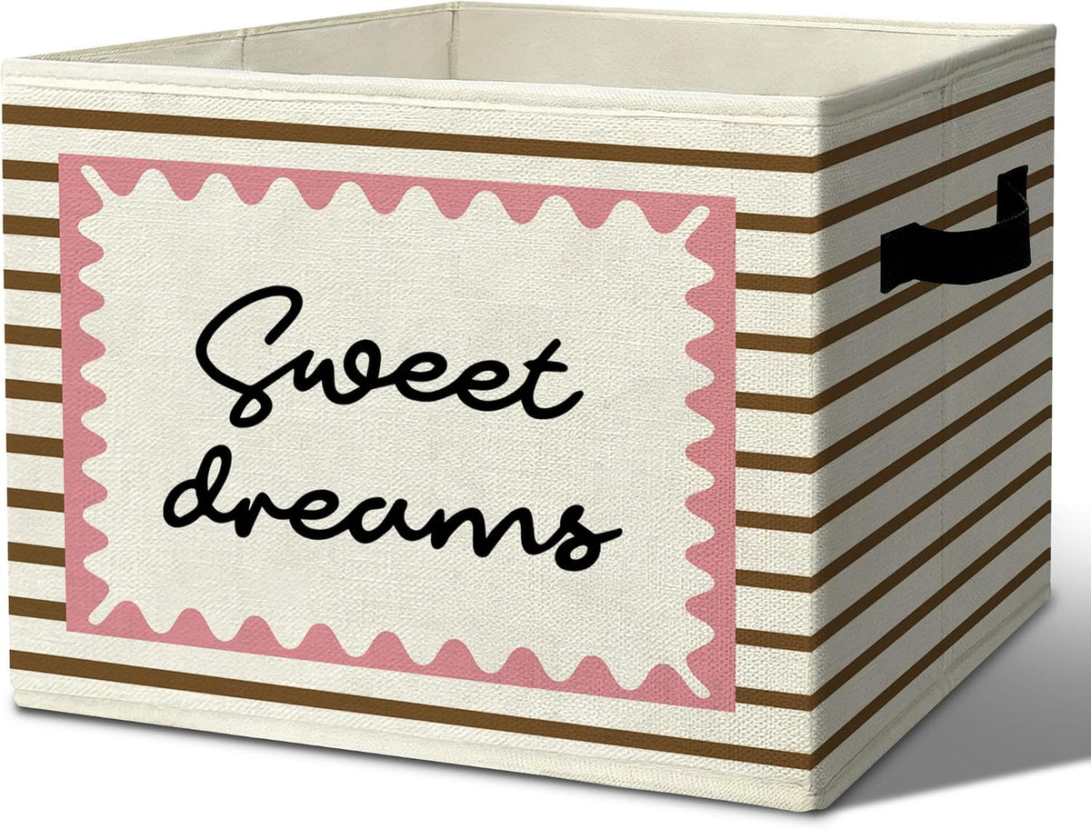 Rustic Where the Wild Ones Play Storage Bins Boxes with Handles - Colors B