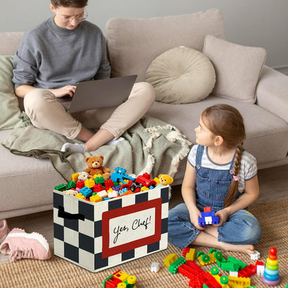 Rustic Where the Wild Ones Play Storage Bins Boxes with Handles - Colors B