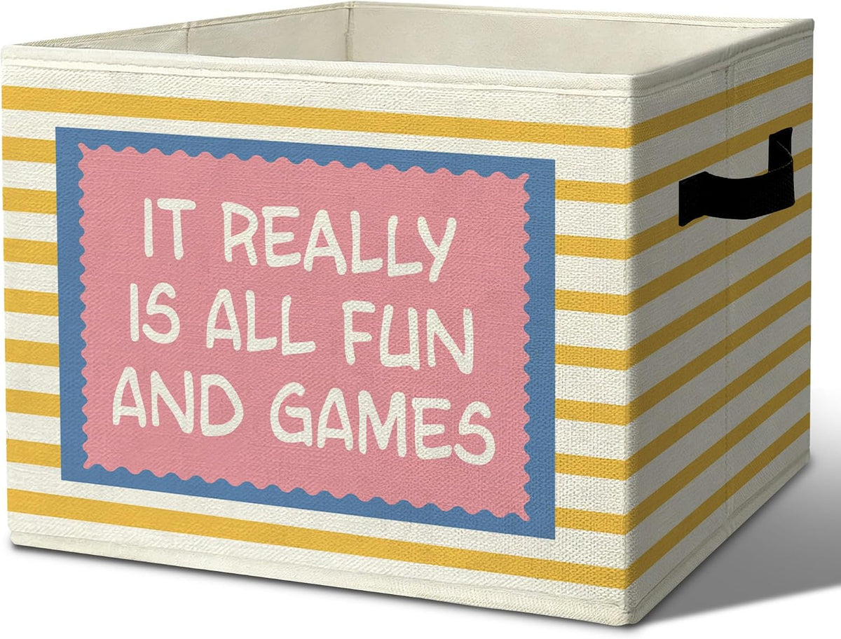 Rustic Where the Wild Ones Play Storage Bins Boxes with Handles - Colors B