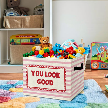 Rustic Where the Wild Ones Play Storage Bins Boxes with Handles - Colors B