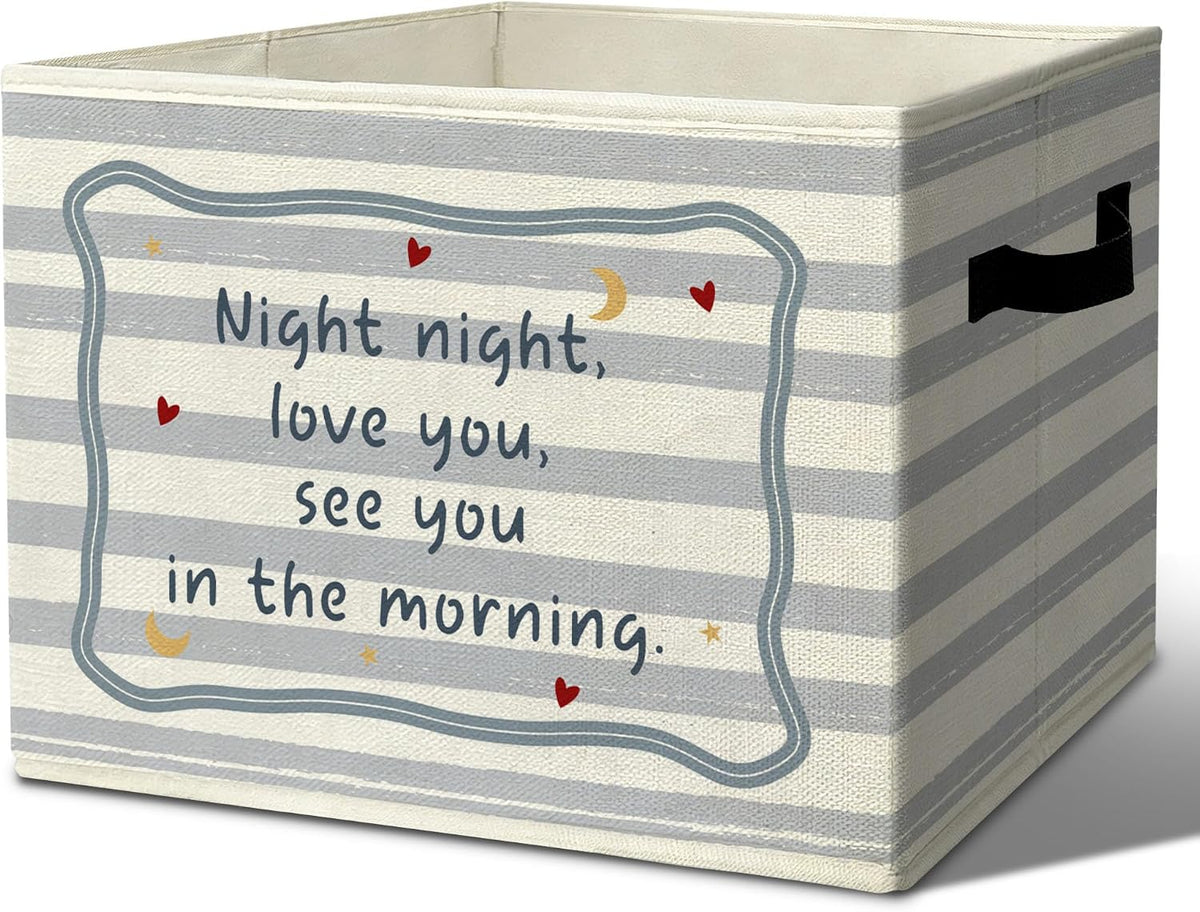 Rustic Where the Wild Ones Play Storage Bins Boxes with Handles - Colors B